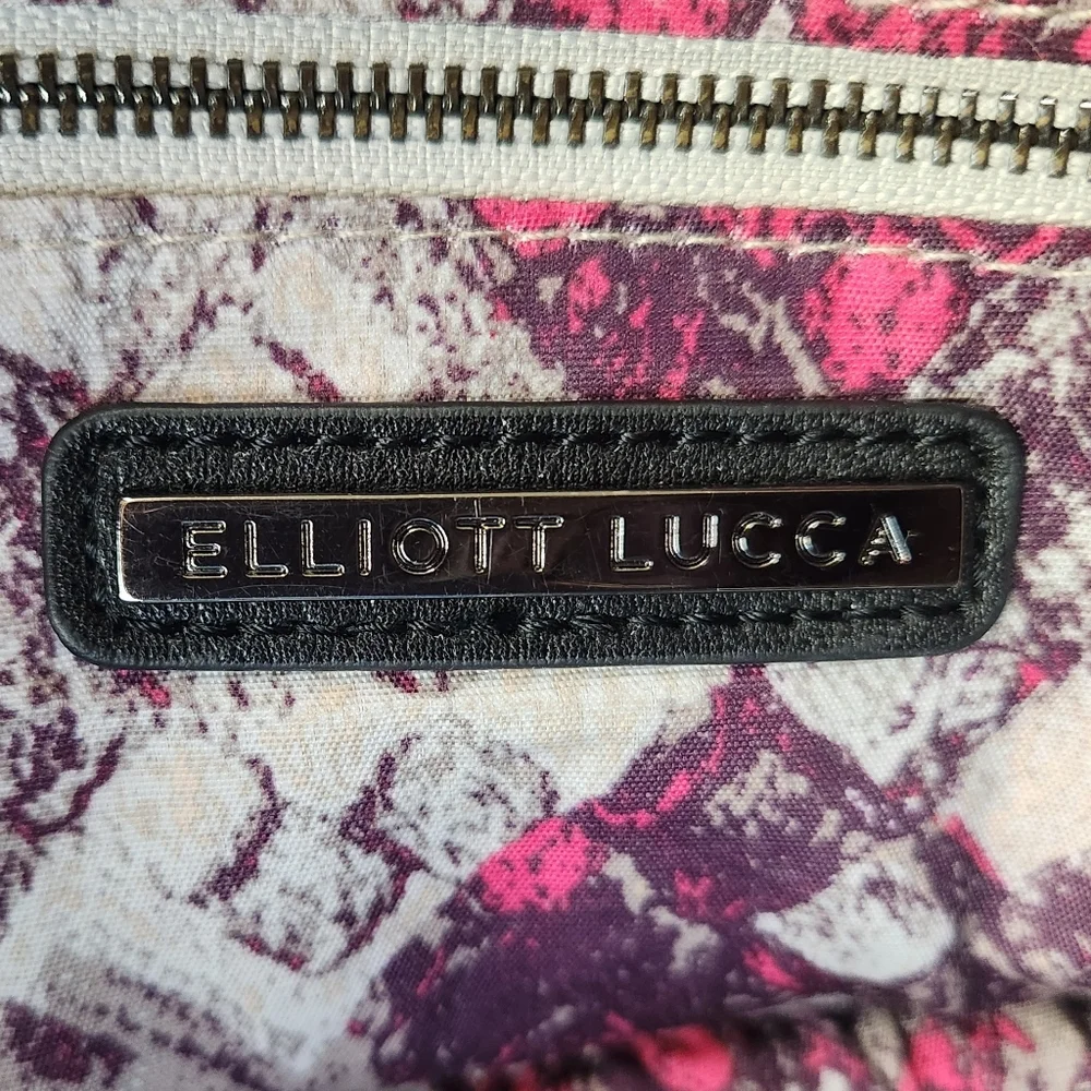 Elliott Lucca Soft Black Leather Hobo